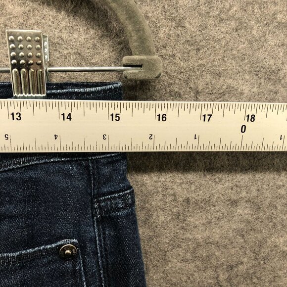 J. Jill Authentic Fit Slim Ankle Jeans Women 4 Blue Dark Wash Denim Cotton Blend - Picture 7 of 11